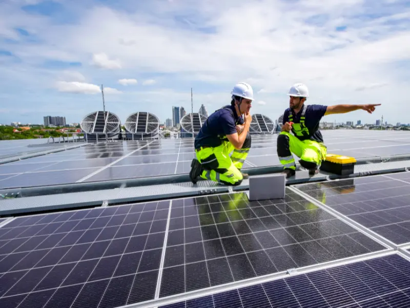 Intercom and solar installation equipment