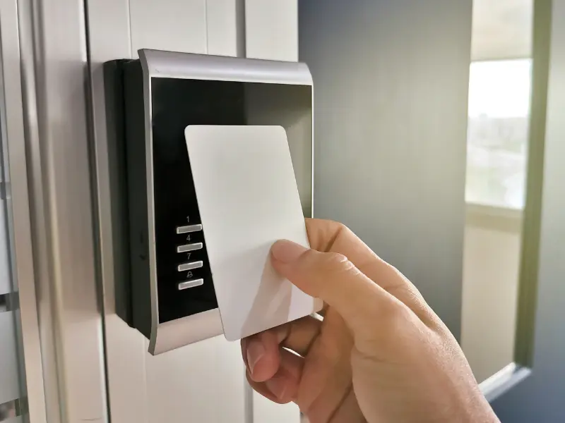 Access control keypad and security monitoring hardware
